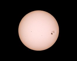 Sunspot Group 2192 Sunspot group AR2192 was the biggest sunspot in nearly 25 years. It released multiple X-class solar flares causing HF radio blackouts. Taken with a Canon 550D...