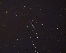 NGC 4244 NGC 4244 is an edge-on spiral galaxy 14.1 million light-years away in the constellation Canes Venatici. Taken from Dave's backyard observatory in Portage,...