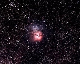 Trifid Nebula (M20) A 30-minute exposure taken with a Tele Vue 85 and SBIG ST2000XCM.
