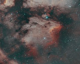 Pelican Nebula (IC 5070) Emission nebula located about 1,800 light-years away in the constellation Cygnus. Acquired from Mattawan, MI on September 19 and 25, 2020. Equipment includes an...