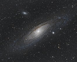 Andromeda Galaxy (M31) Great spiral galaxy located 2.5 million light-years away in the constellation Andromeda. Acquired from Lloyd's Bortle 5 driveway in Mattawan, MI on October 27,...