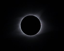 Prominences at Totality Taken from the Jim Moss Arena near Riverton, Wyoming on August 21, 2017. Prominences are visible at about 3 and 5 o'clock. It is a 1/500-second exposure at ISO...