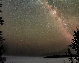 Milky Way Over Isle Royale Eric captured this portrait of our home galaxy on August 17, 2023. Equipment includes a Canon 60Da DSLR camera with a Tokina 11-16mm lens set at 11mm and f/2.8....