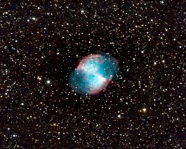 Dumbbell Nebula (M27) The Dumbbell is a planetary nebula located about 1,360 light-years away in the constellation Vulpecula, the Fox. Eric captured this stellar corpse from...