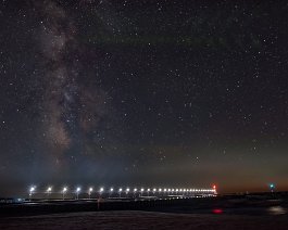 South Haven Milky Way The southern Milky Way and the South Haven Pier on the shore of Lake Michigan. Taken on August 30, 2022. Equipment includes a Nikon D5500 DSLR camera (at ISO...